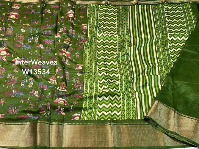 Wow Dola Silk With Jequrd Border Saree Catalog